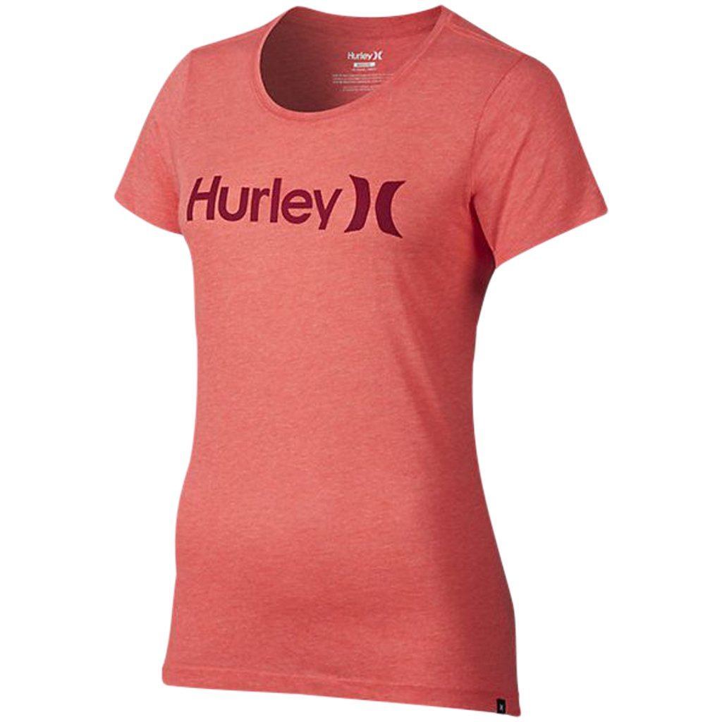 T-Shirts & Vests - Hurley One & Only Perfect Crew Heather Bright Crimson