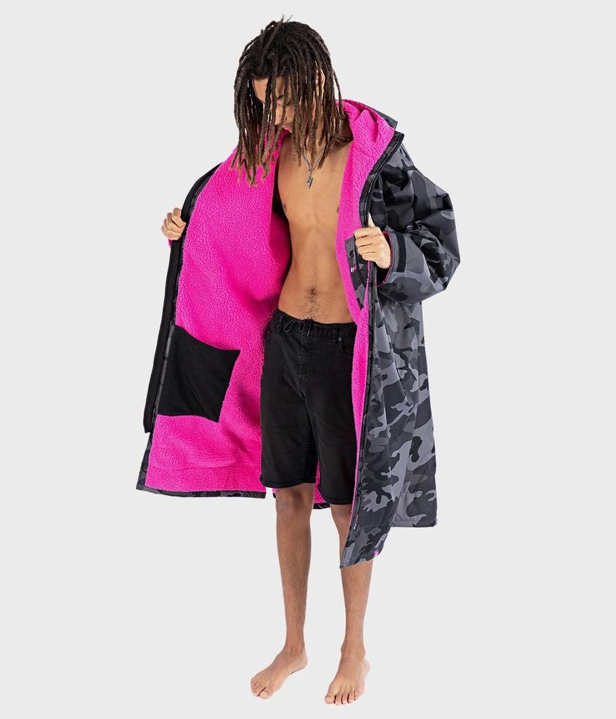 Gym Robe Dry Robe Black and Blue | Functional Fitness Wear – KITBOX