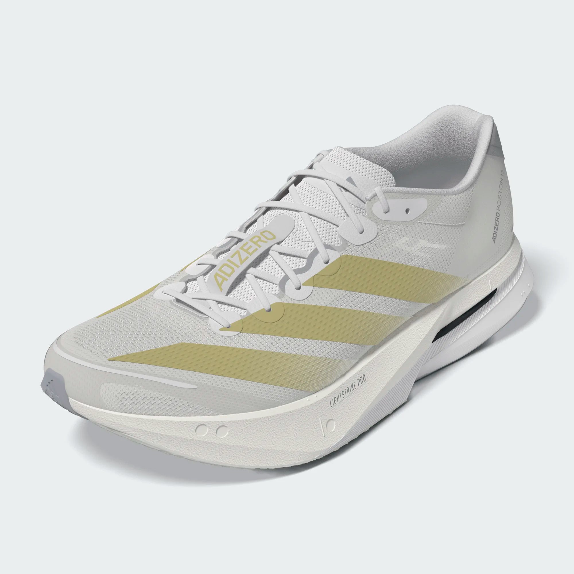 adidas Adizero Boston 13 Chalk White / Gold Met / Halo Silver – KITBOX