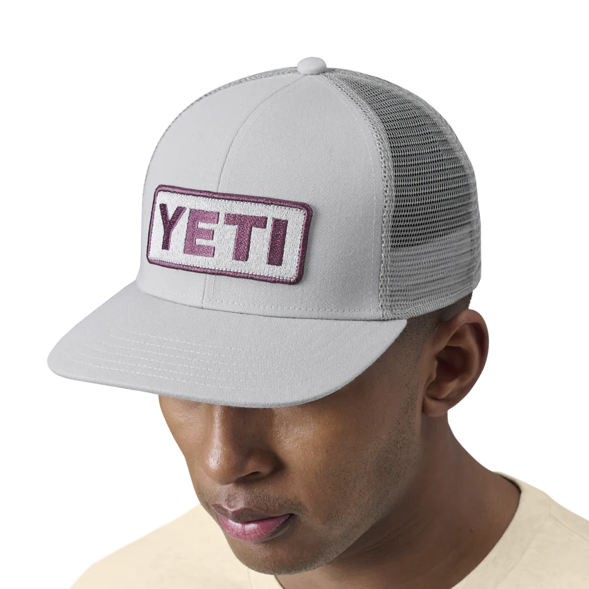 Yeti Logo Badge Mid Pro Trucker Hat Grey KITBOX