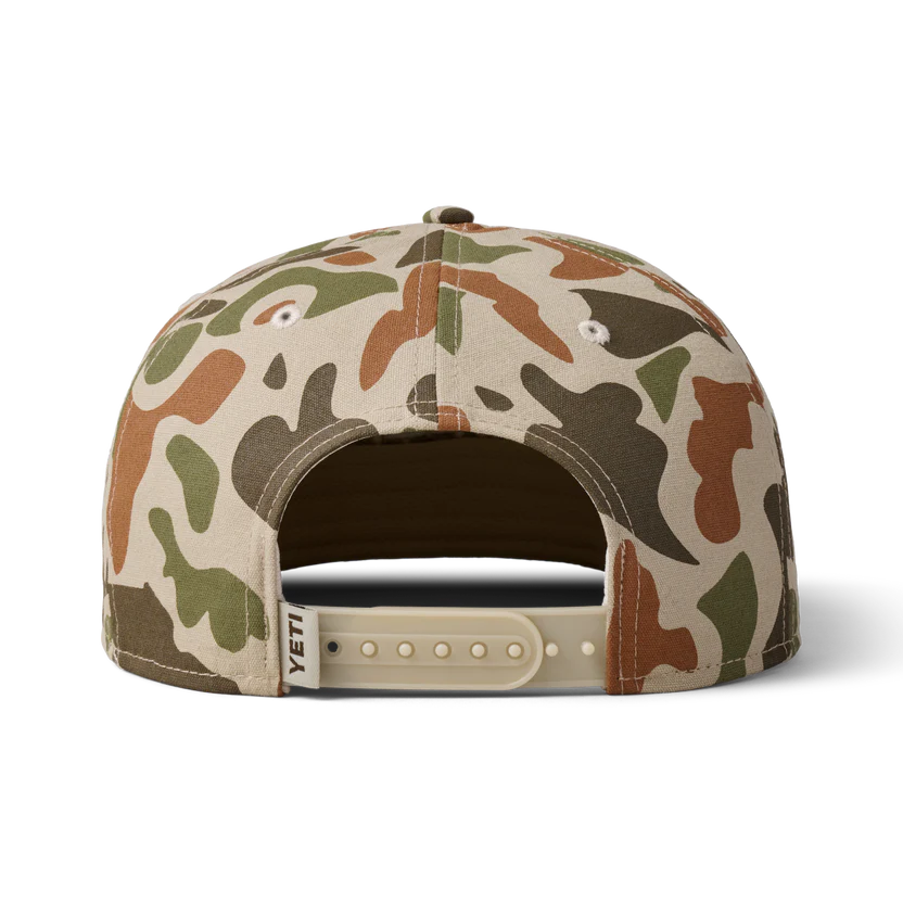 Yeti Sunrise Elk Flat Brim Hat Brown Camo KITBOX