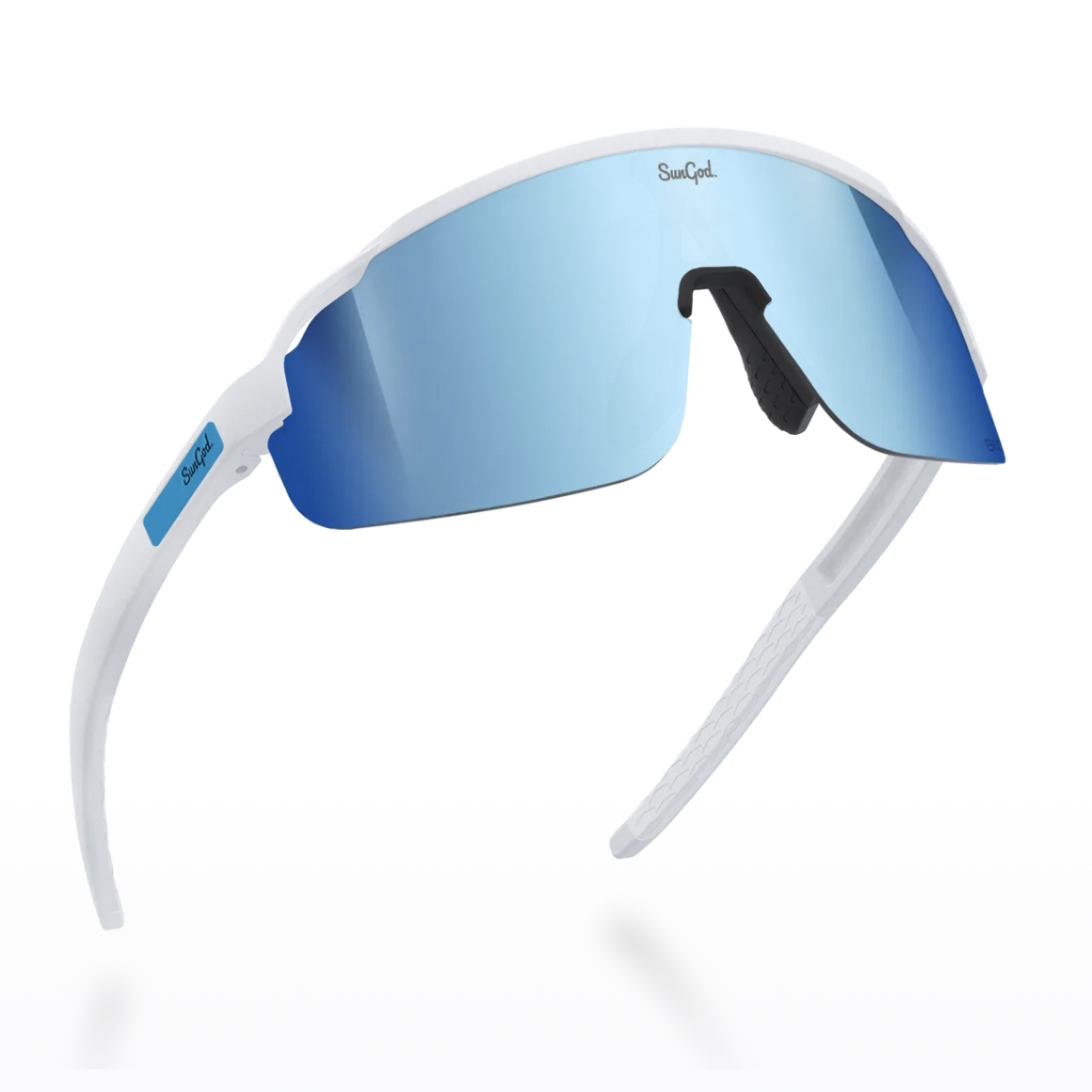 SunGod Forty2s Matte White with Silver Blue – KITBOX