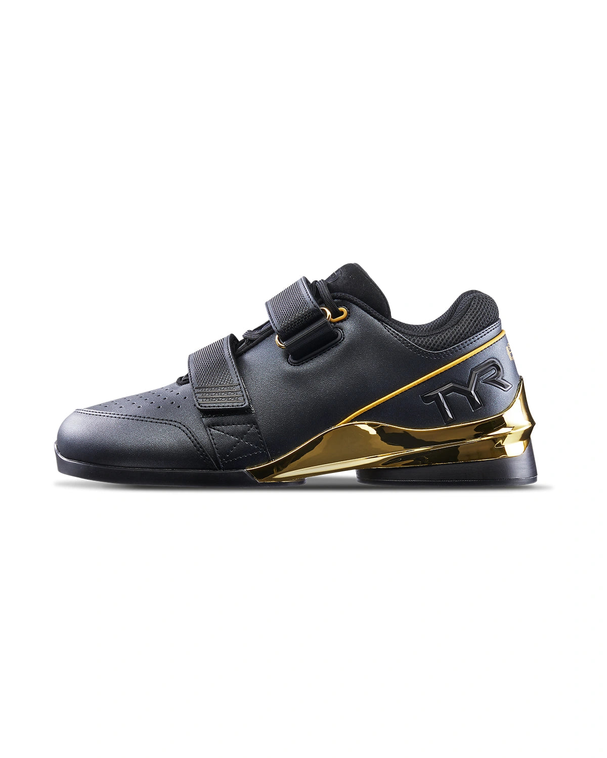 TYR TYRFORCE Elite Carbon Lifter Weightlifting Shoe Black Gold KITBOX
