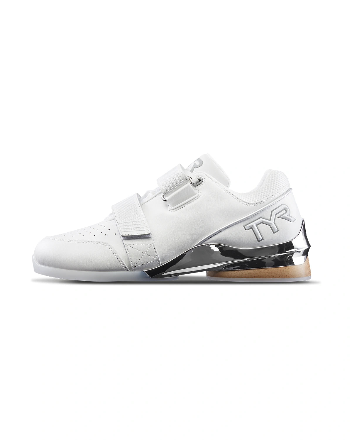 TYR TYRFORCE Elite Carbon Lifter Weightlifting Shoe White Gum