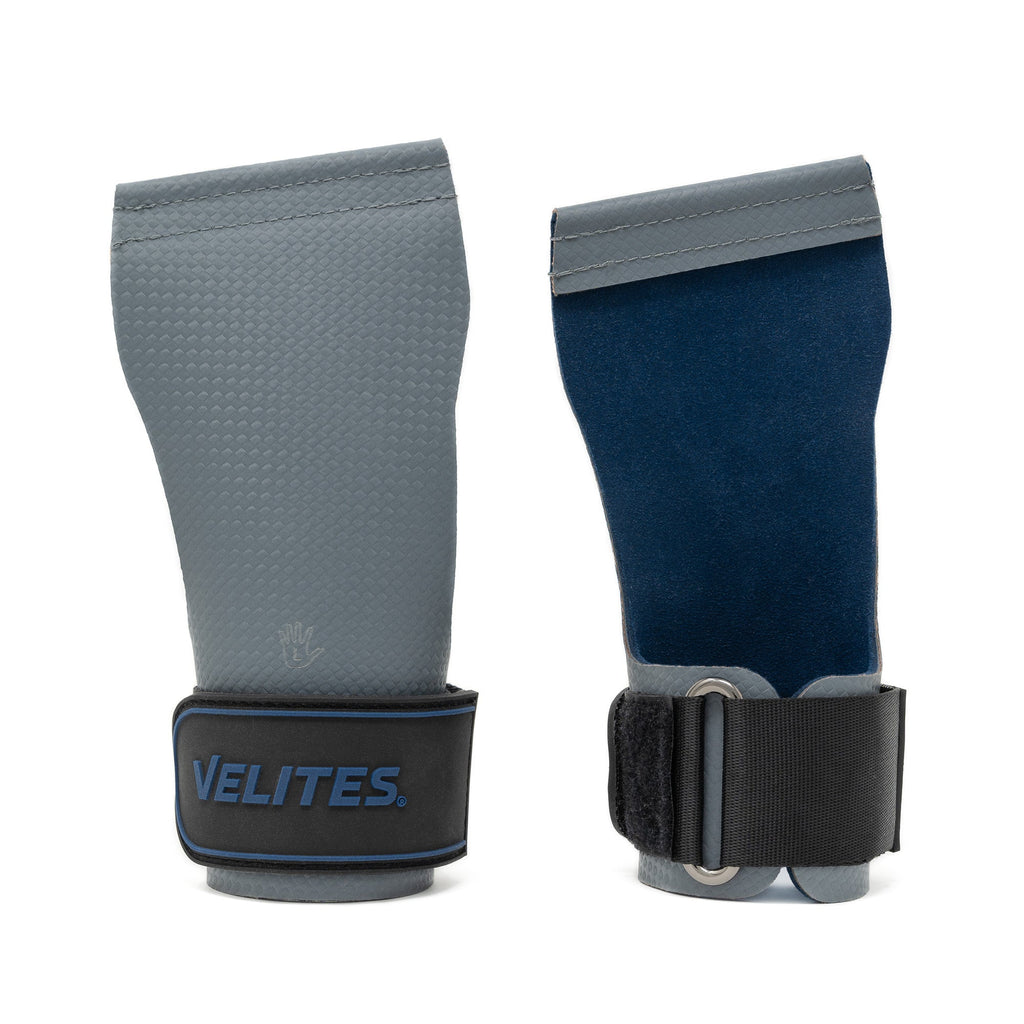 Velites Quad Ultra Hand Grips No Chalk Grey with Wrist Bands
