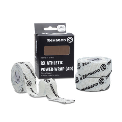 Rehband RX Athletic Power Wrap 25mm White 3 Pack