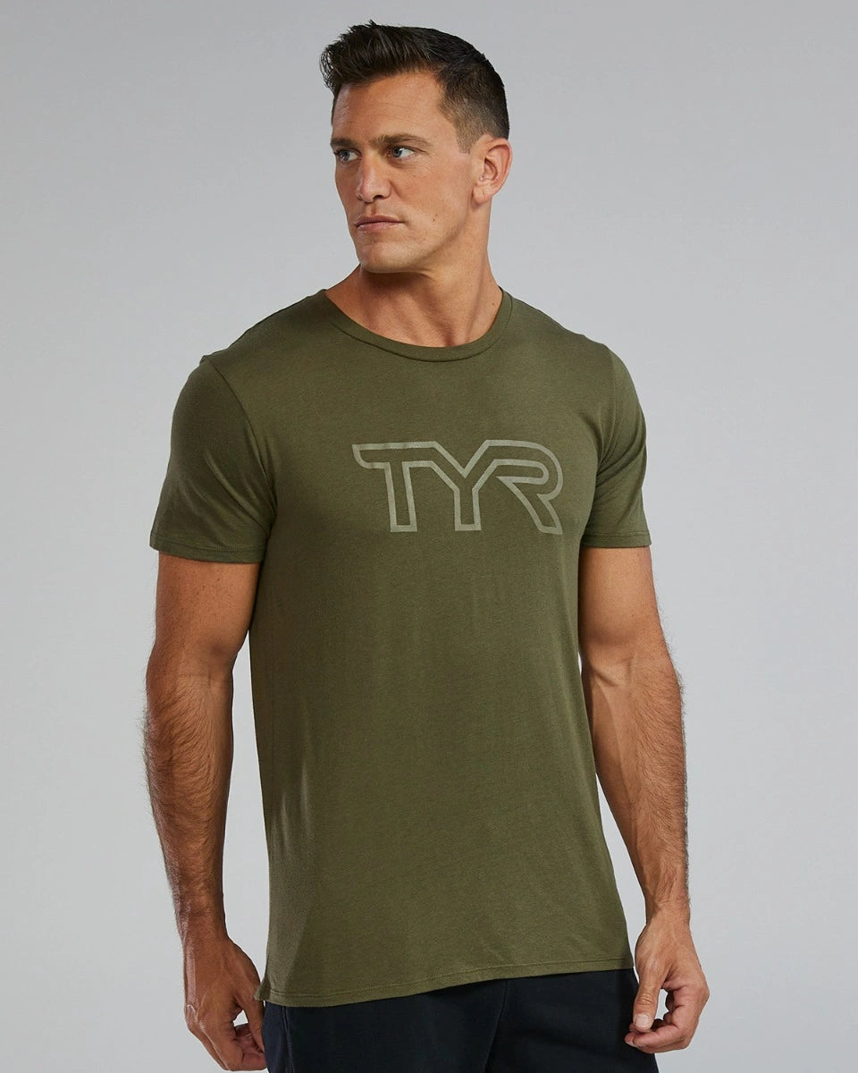 Ultrasoft Lightweight Tri Blend Big Logo Tee