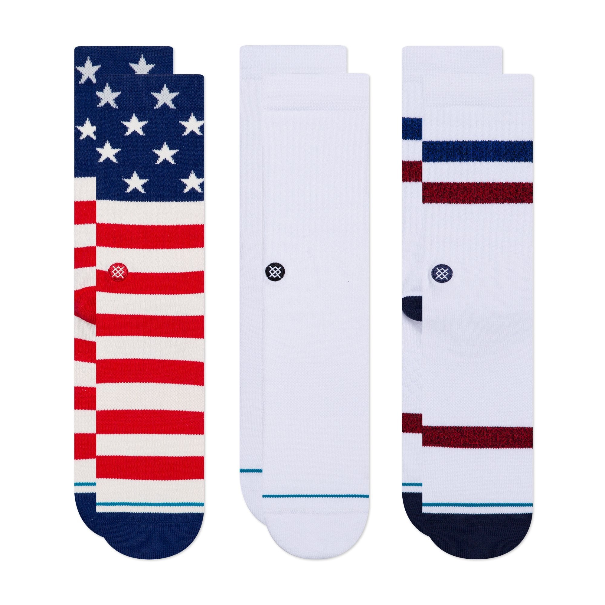 Americana Crew Sock 3 Pack