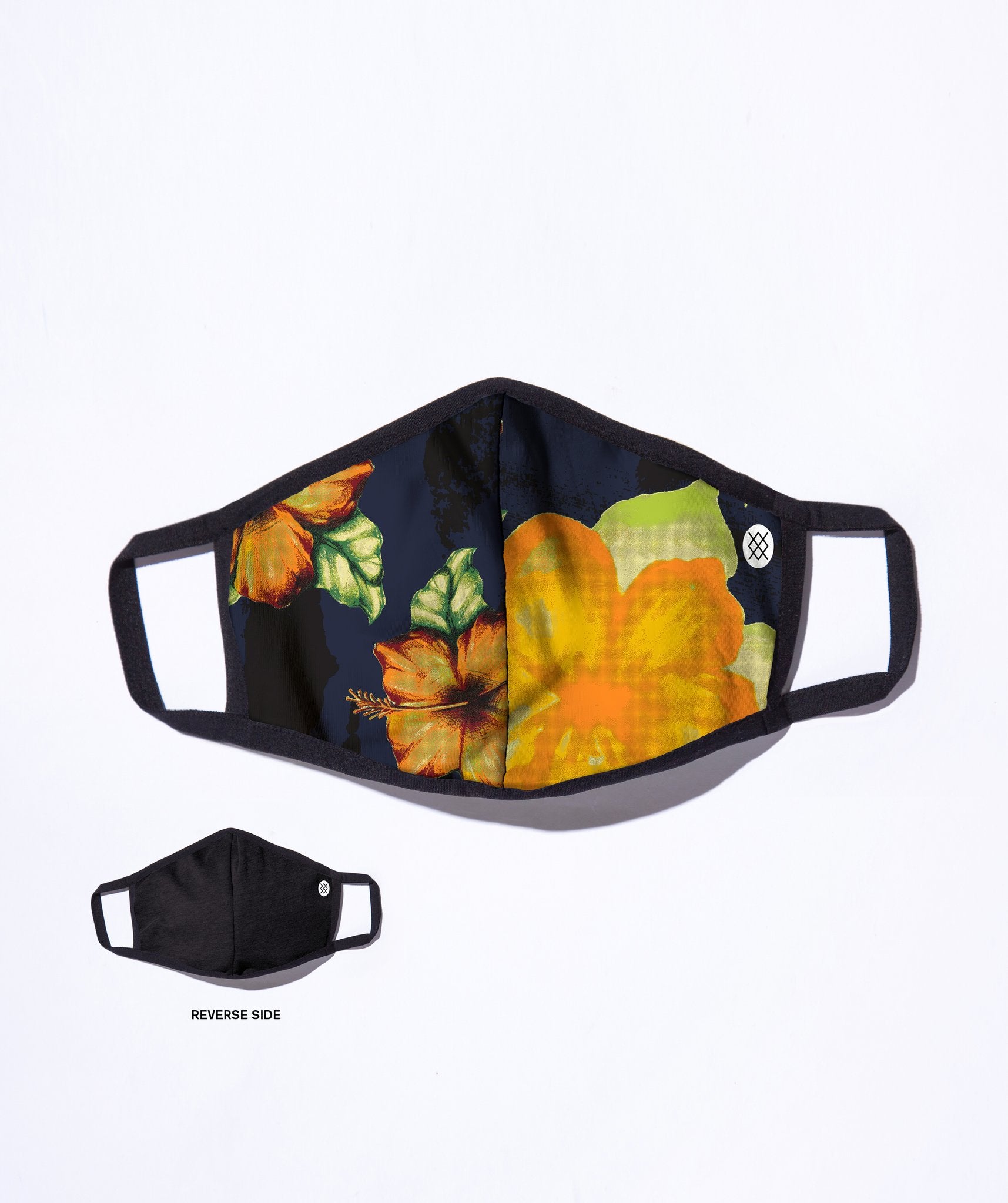 Hibiscus Smear Adjustable Mask