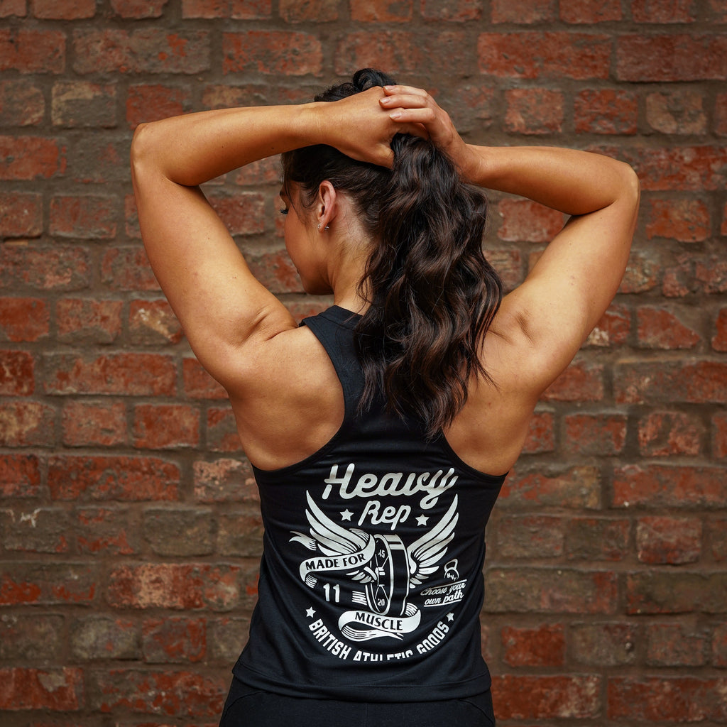 Heavy Rep Gear British Athletic Goods Muscle Tank in Black