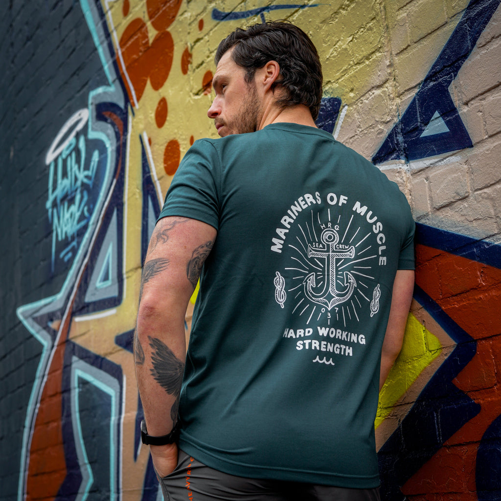 Heavy Rep Gear Mariners of Muscle T-Shirt in Teal