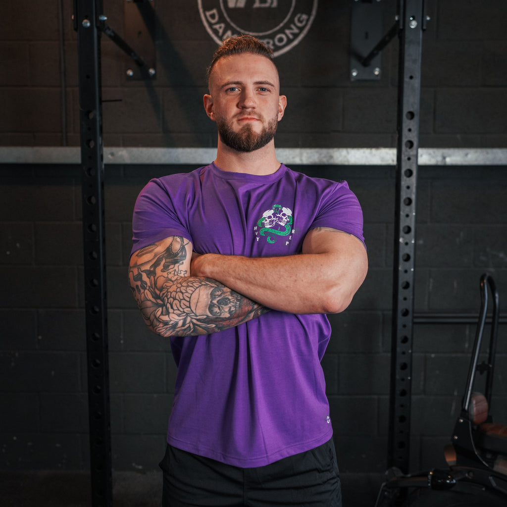 Heavy Rep Gear Death Before Dishonour T-Shirt in Violet