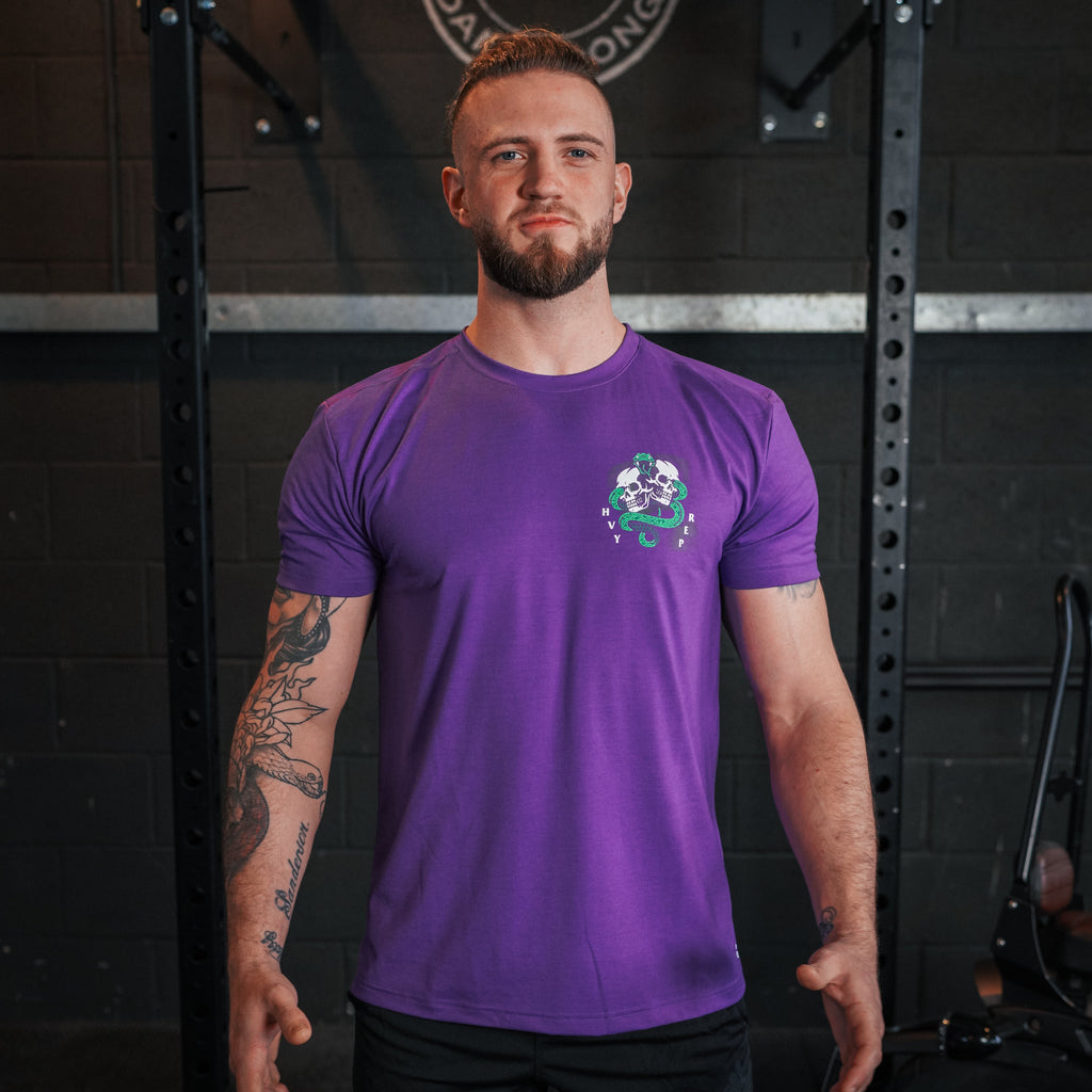 Heavy Rep Gear Death Before Dishonour T-Shirt in Violet
