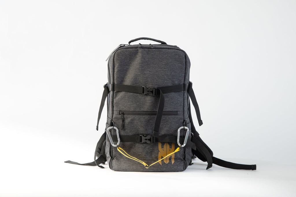 Grey CrossFit pack with accessory strap