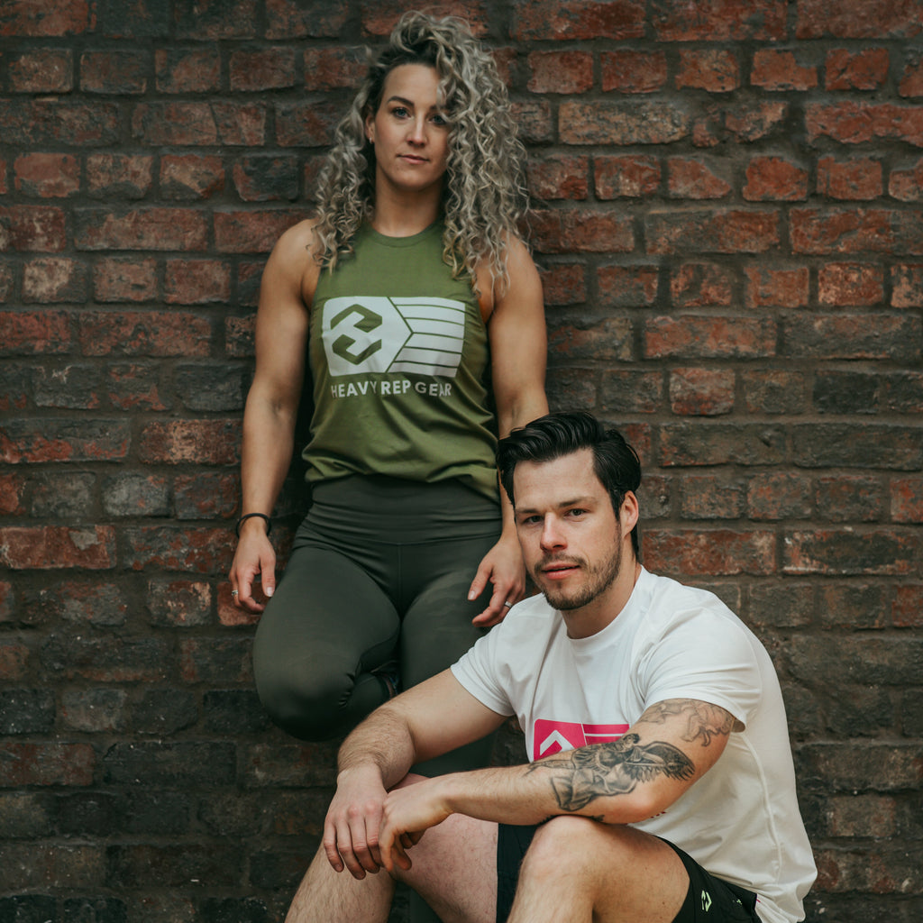 Heavy Rep Gear Flag T-Shirt in White