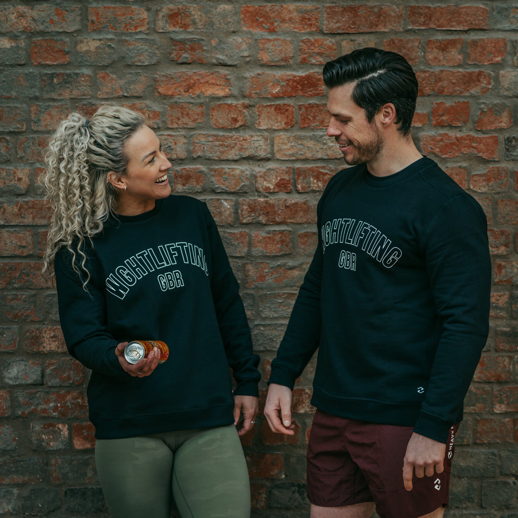 Heavy Rep Gear Wghtlifting Crew Sweatshirt in Black