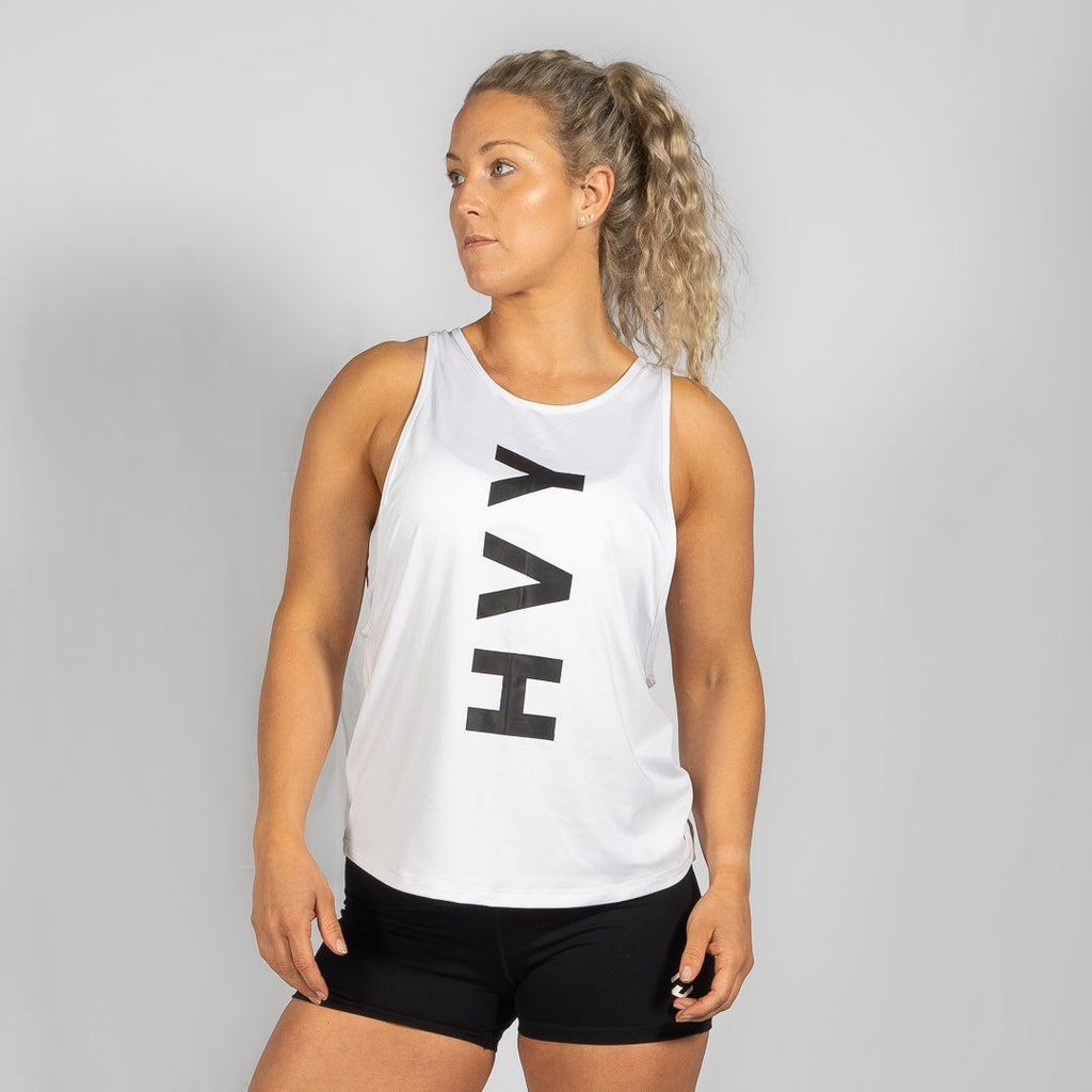 Heavy Rep Gear Team HVY REP White / Black Muscle Tank