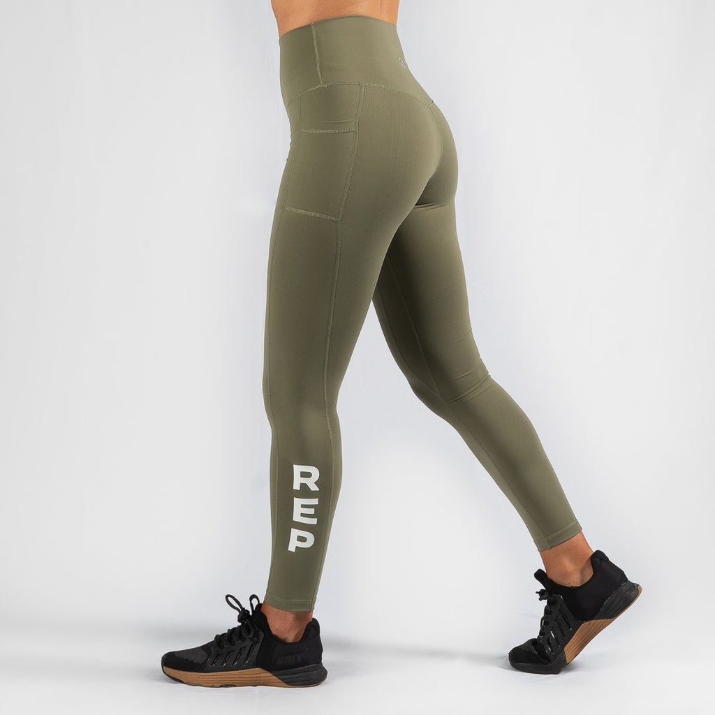 Heavy Rep Gear Nuluxe HVY REP Artillery Green / White Leggings