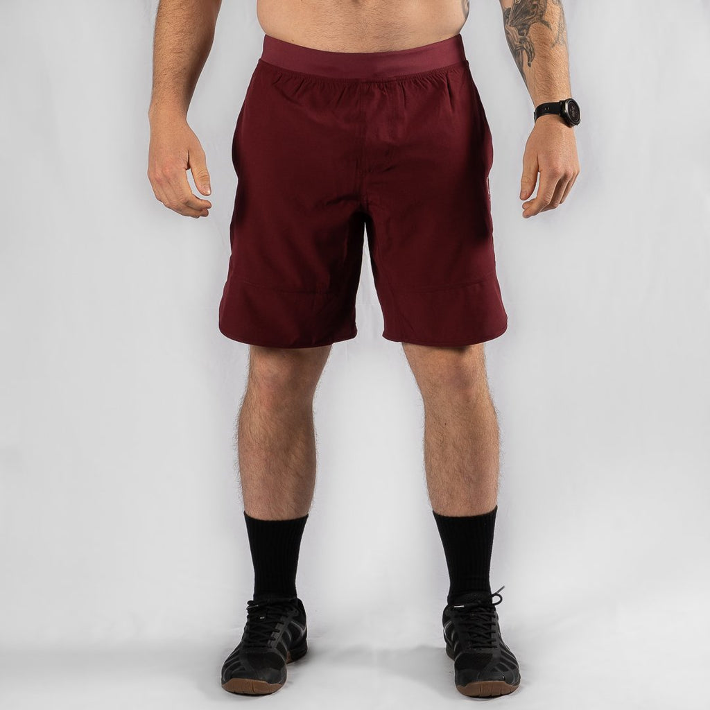 Heavy Rep Gear Heavy Rep Gear MotionForce 3.0 Maroon / White 10" Training Shorts