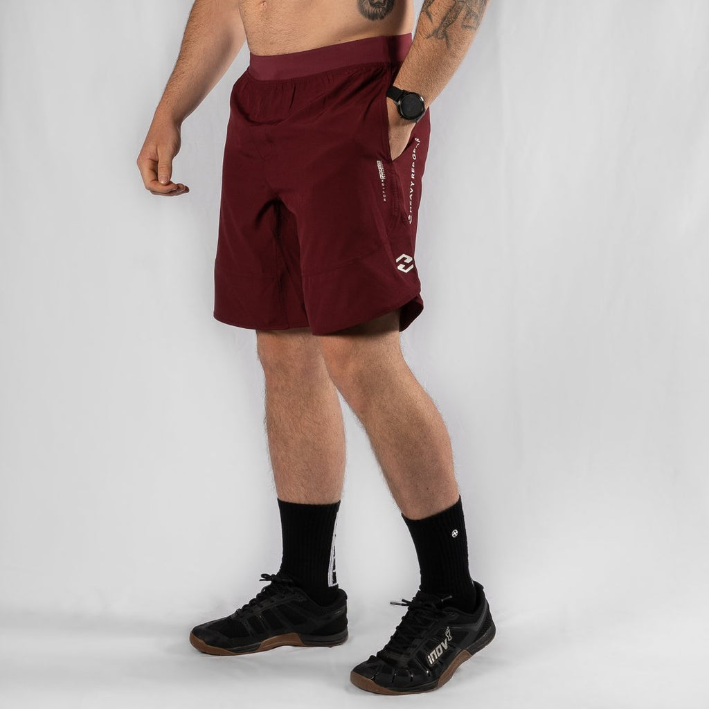 Heavy Rep Gear Heavy Rep Gear MotionForce 3.0 Maroon / White 10" Training Shorts