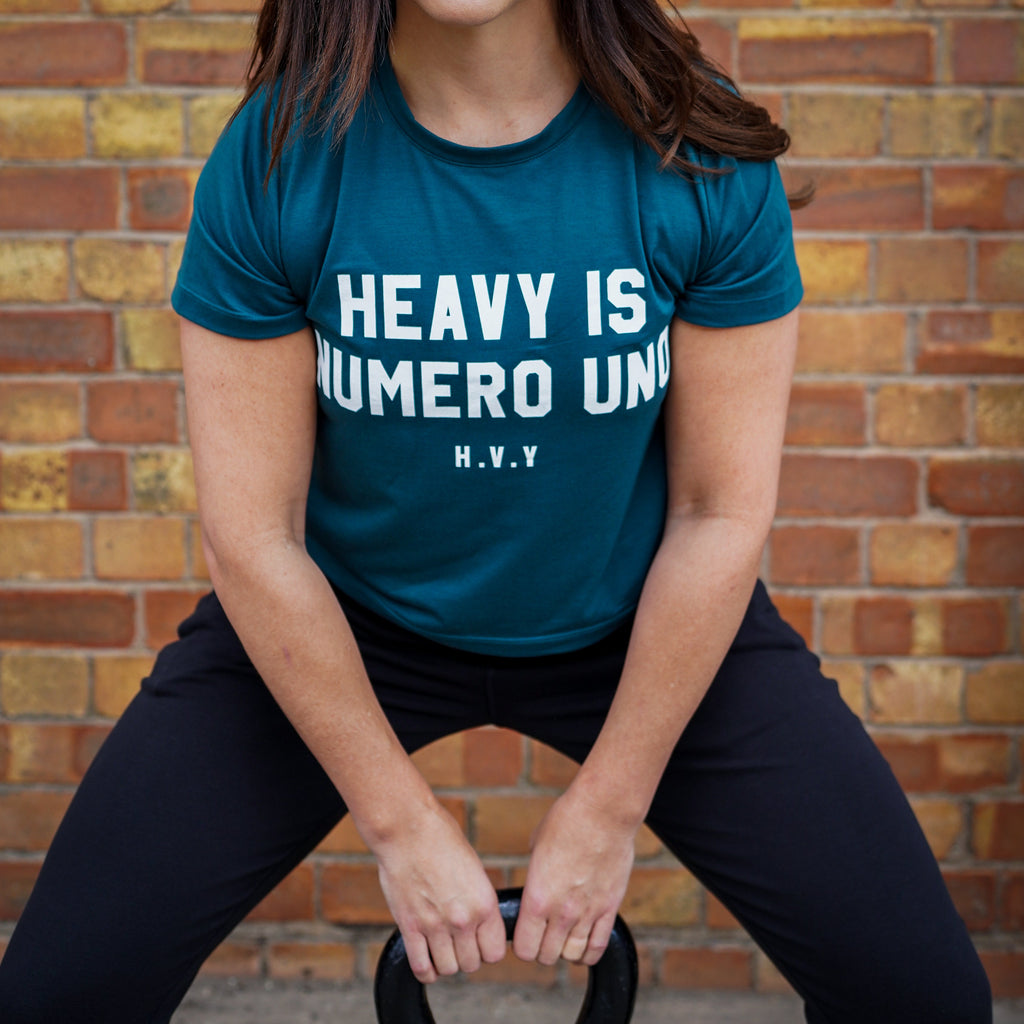Heavy Rep Gear Numero Uno Boxy T-Shirt in Teal