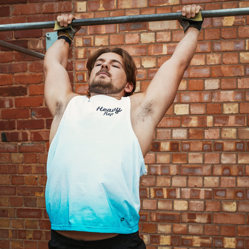 Heavy Rep Gear Fade Away Men's Vest in Teal