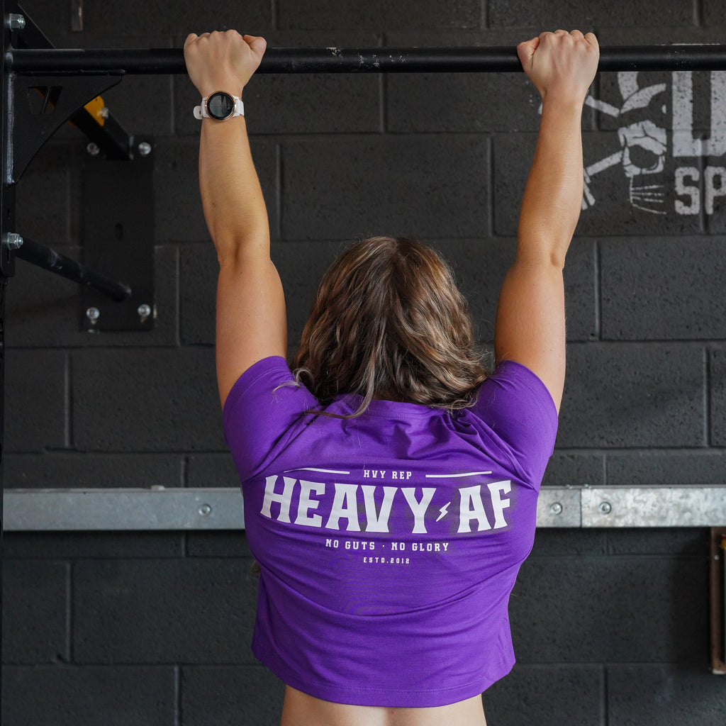 Heavy Rep Gear Heavy AF Boxy T-Shirt in Violet
