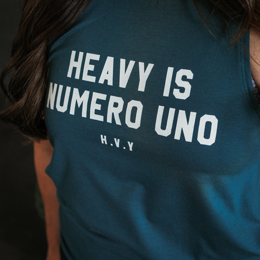 Heavy Rep Gear Numero Uno Muscle Tank in Teal
