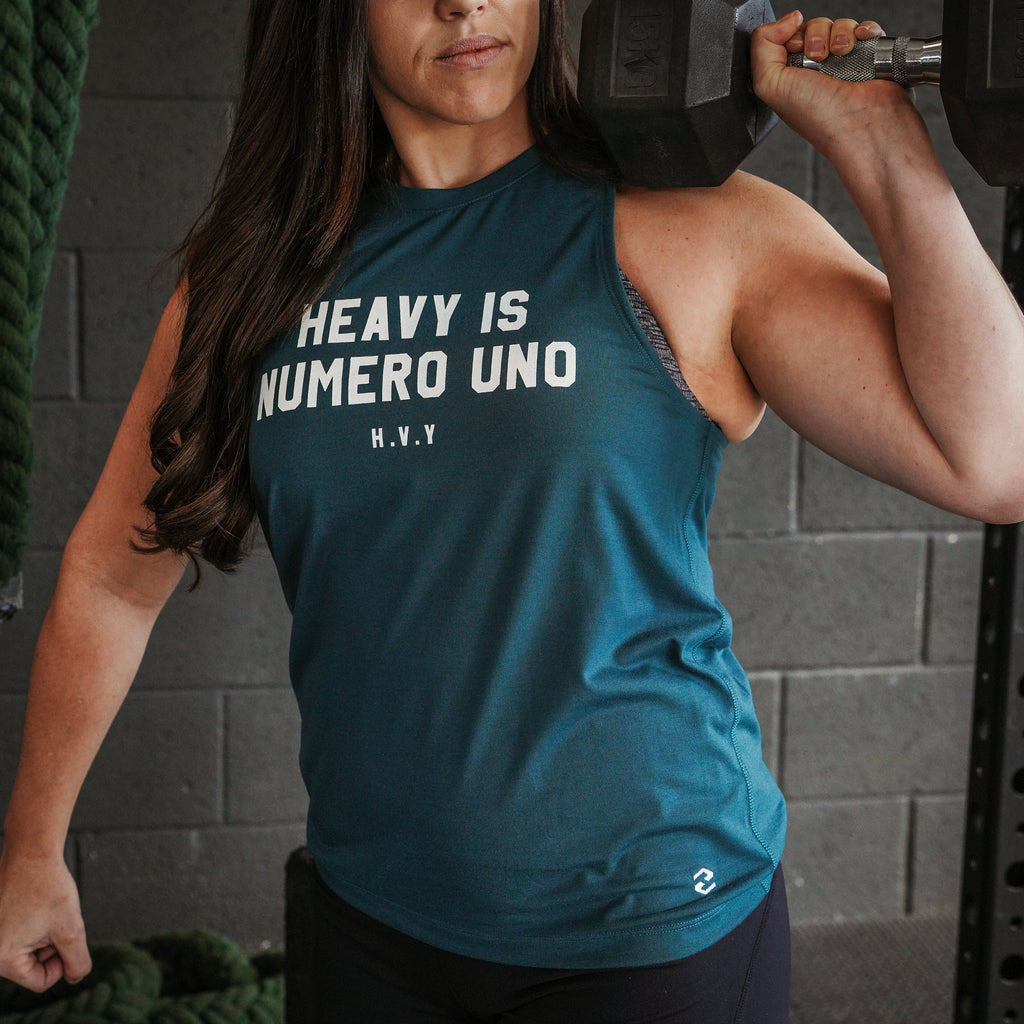 Heavy Rep Gear Numero Uno Muscle Tank in Teal