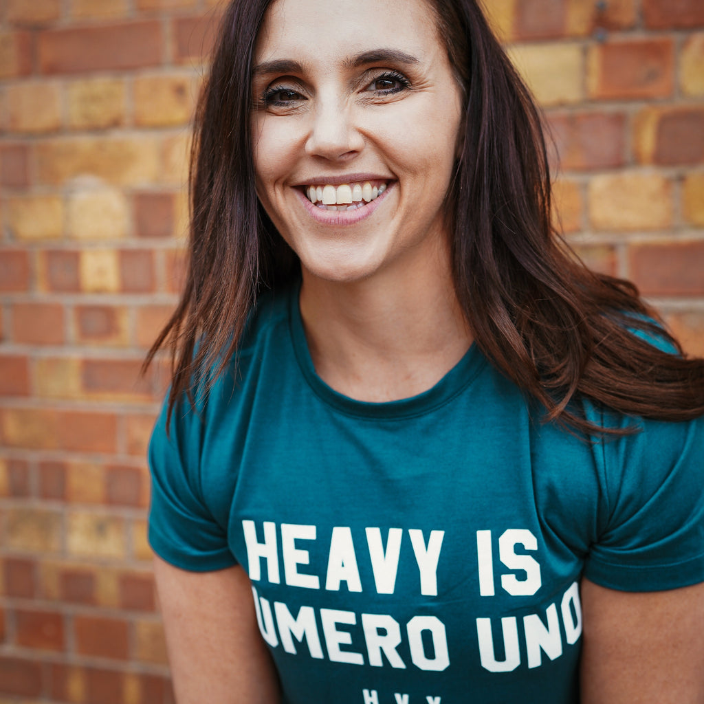 Heavy Rep Gear Numero Uno Boxy T-Shirt in Teal