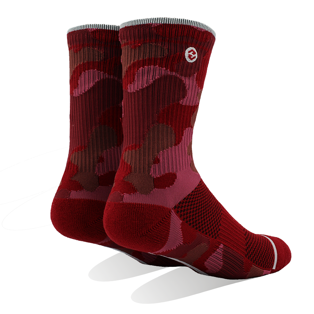 Heavy Rep Gear Red Camo Crew Sock