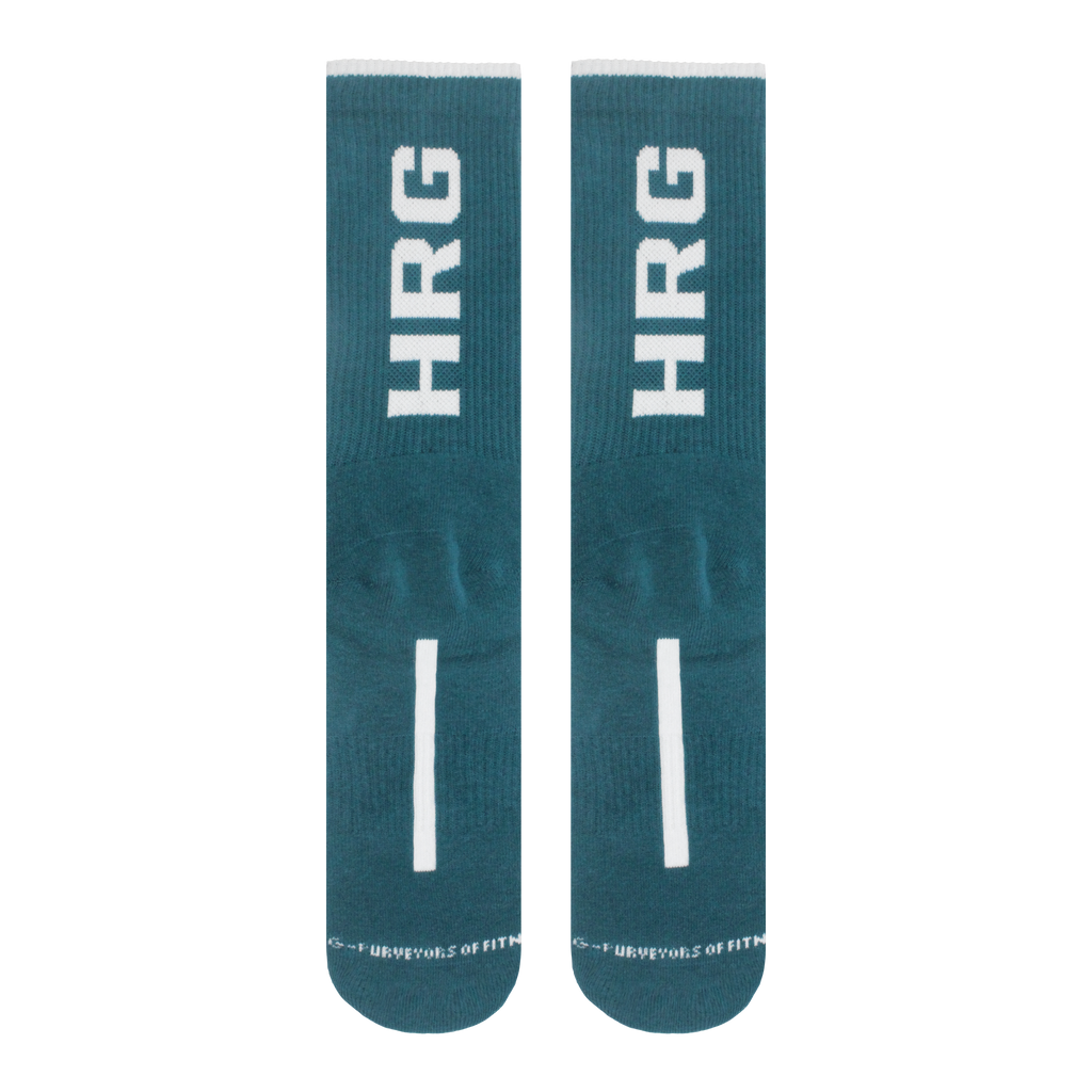 Heavy Rep Gear HRG Teal Classic Crew Sock