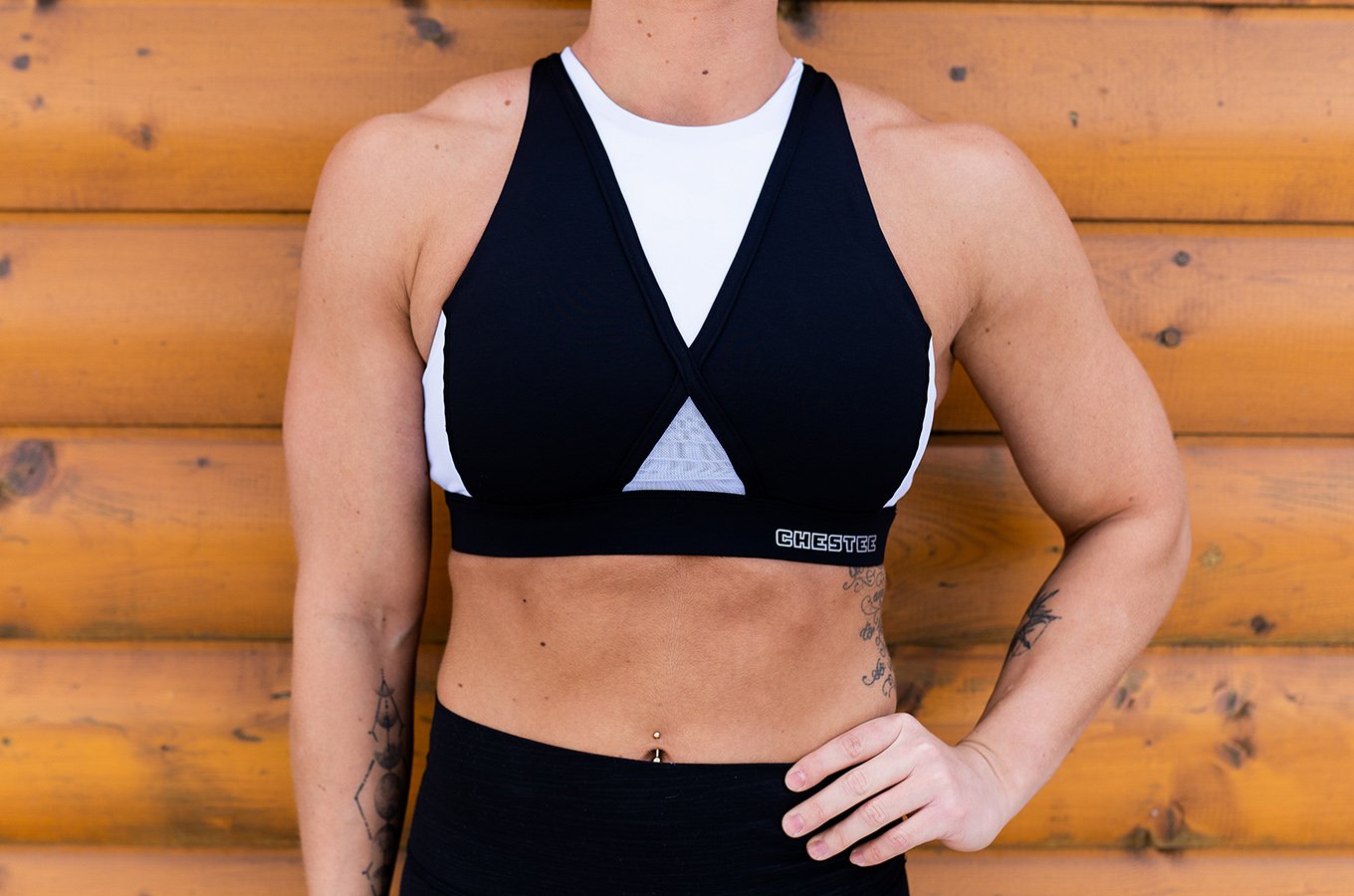Kels Tuxedo Sports Bra