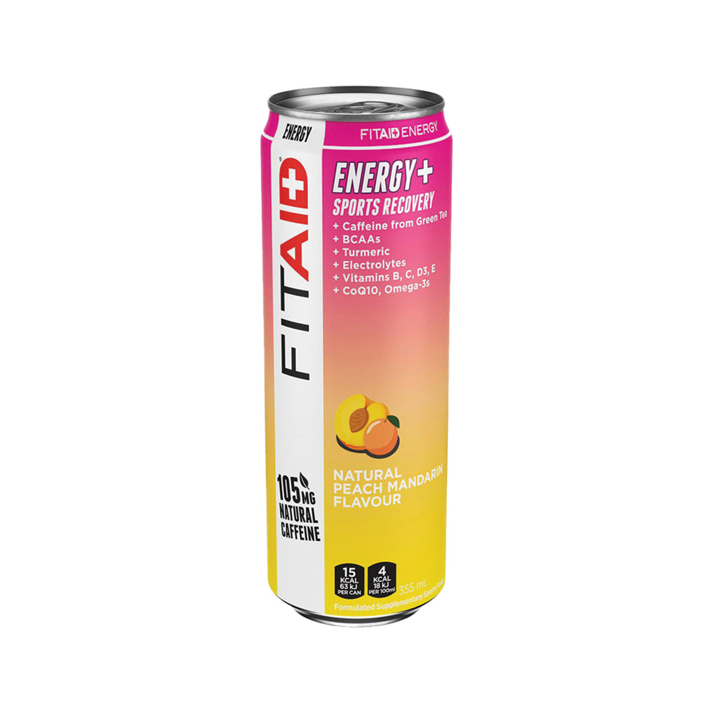 FitAid - Energy + Sports Recovery - Peach Mandarin - 355ml