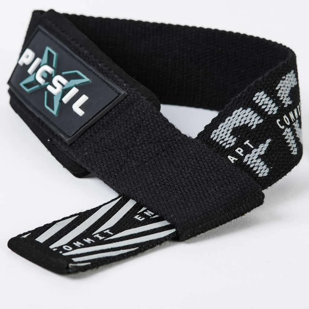Picsil Weightlifting Straps Black