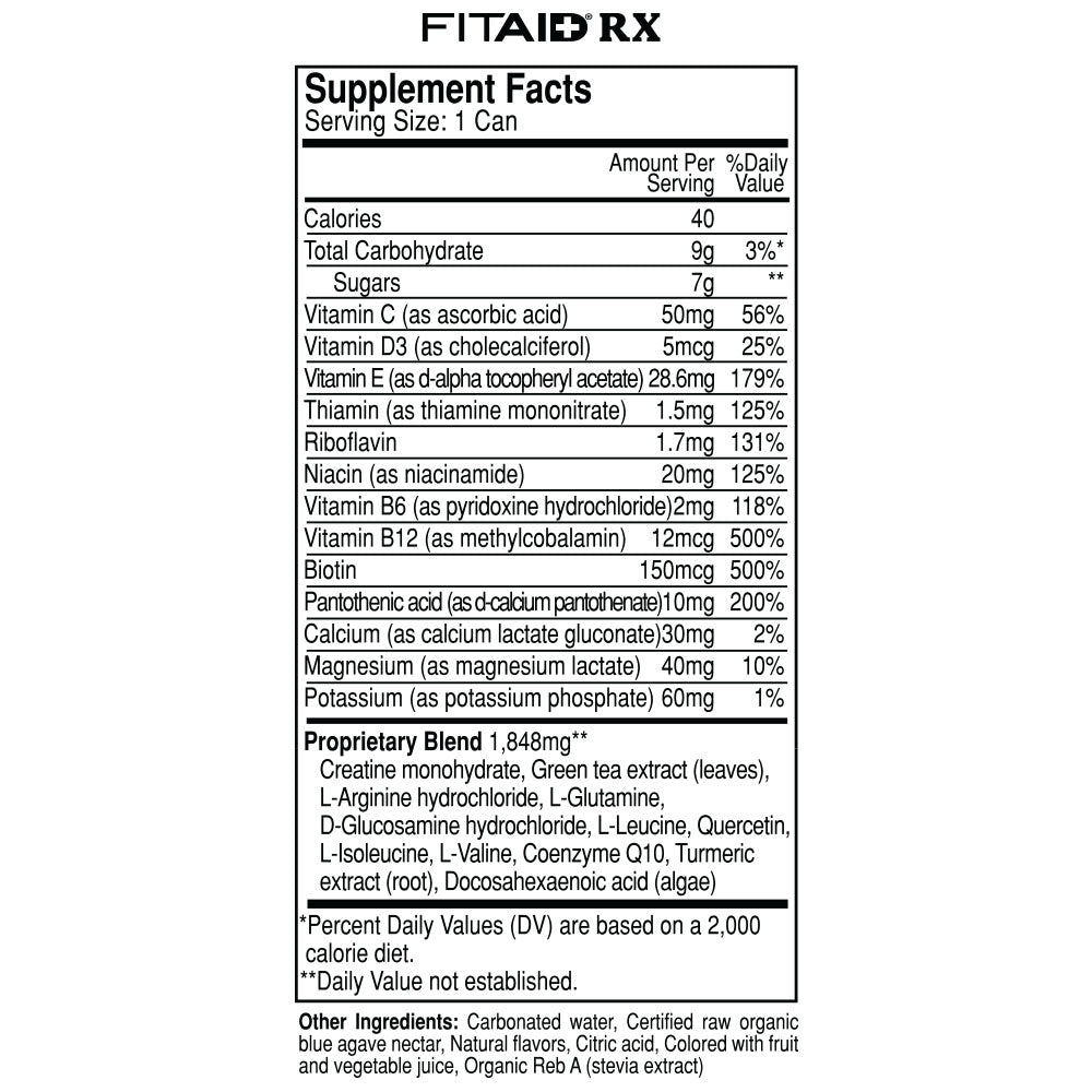 FitAid - Athletic Recovery RX - 12 x 355ml