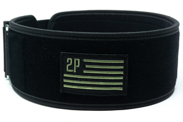 Black Velcro Patch 4 Weightlifting Belt - 2POOD